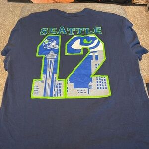 seattle seahawks shirt XL blue “RE PETE!”